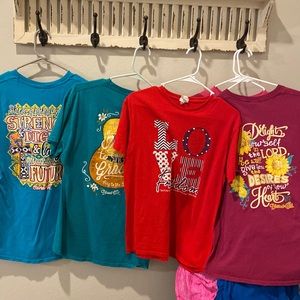 5-Blessed Girl t shirts size medium